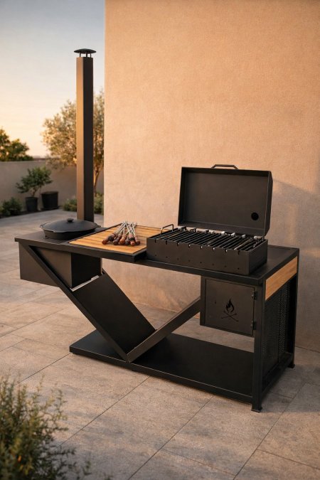 شواية “زد-برو مع الصوبة” مع صوبة و مدخن